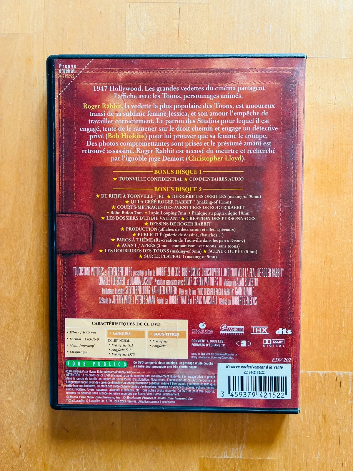 DVD Wie wil Roger Rabbit dood? Collector's Edition. – photo 4